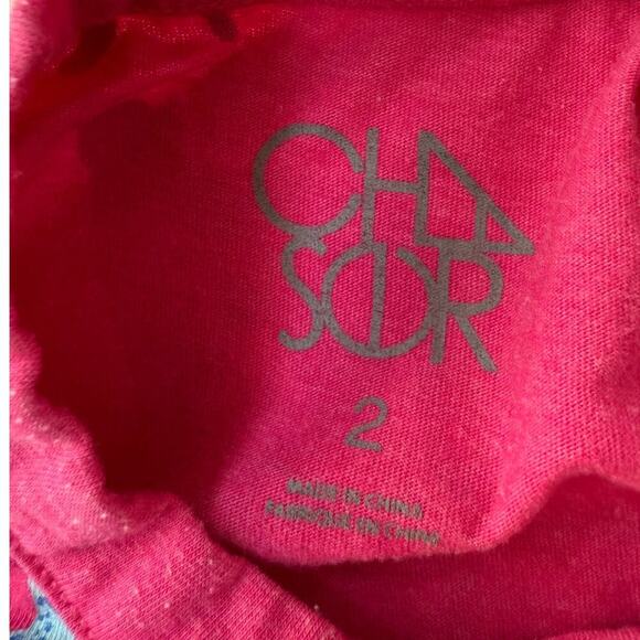 Chaser Girls Pink Leopard Drew Top And Short Set Size 2 - Picture 10 of 12